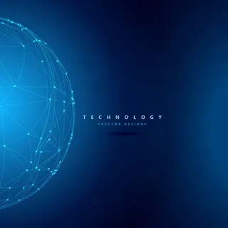 球形线框科技背景