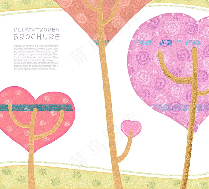 心形图案背景(4400X3968(DPI:300))psd模版下载