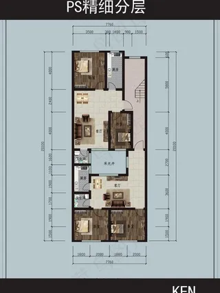 户型图渲染图片