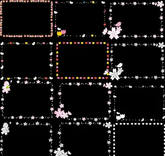 春天花边框图片