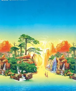 自然风景画图片 自然风景画图片