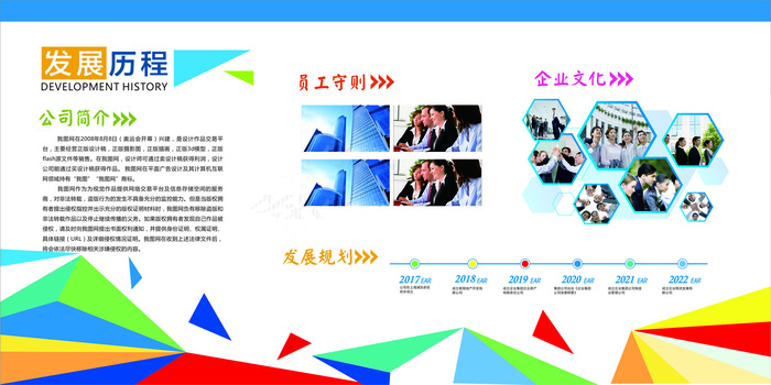 企业文化形象墙公司简介展板