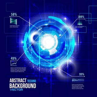 科幻风背景V1矢量图片