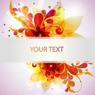 炫彩花纹矢量素材二