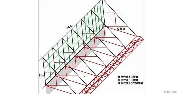 钢架结构示意图图片 钢架结构示意图图片