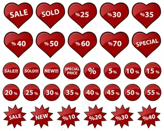 折扣销售和信笺矢量素材