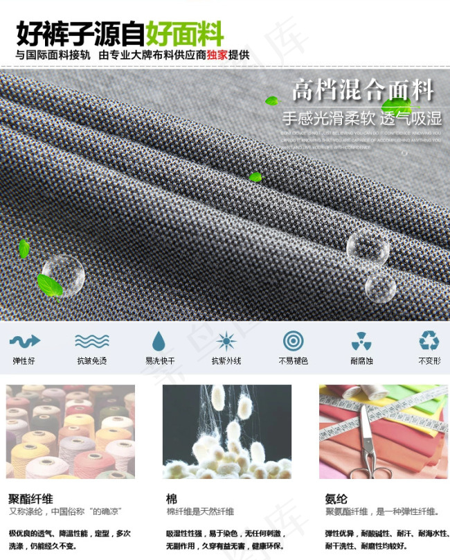 详情描述页面料设计(750X933(DPI:72))psd模版下载