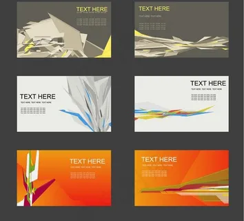 时尚简洁名片图片