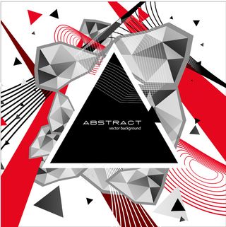 漂亮的彩色线条图案03矢量