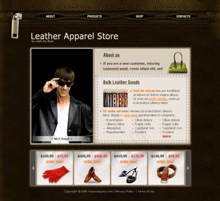 皮具类型企业网站