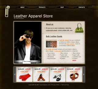 皮具类型企业网站