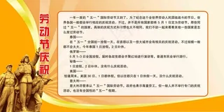 劳动节宣传展板