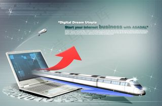 科技动车电脑素材