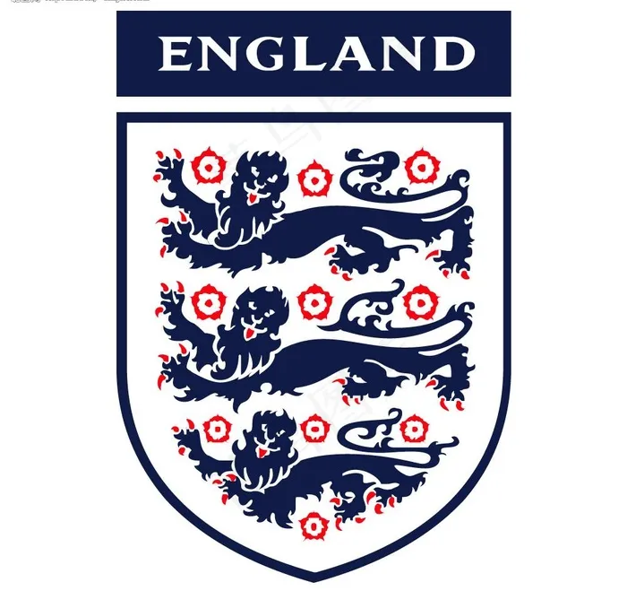 英格兰足协标志logo图片eps,ai矢量模版下载