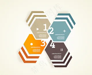 彩色标签信息图图片