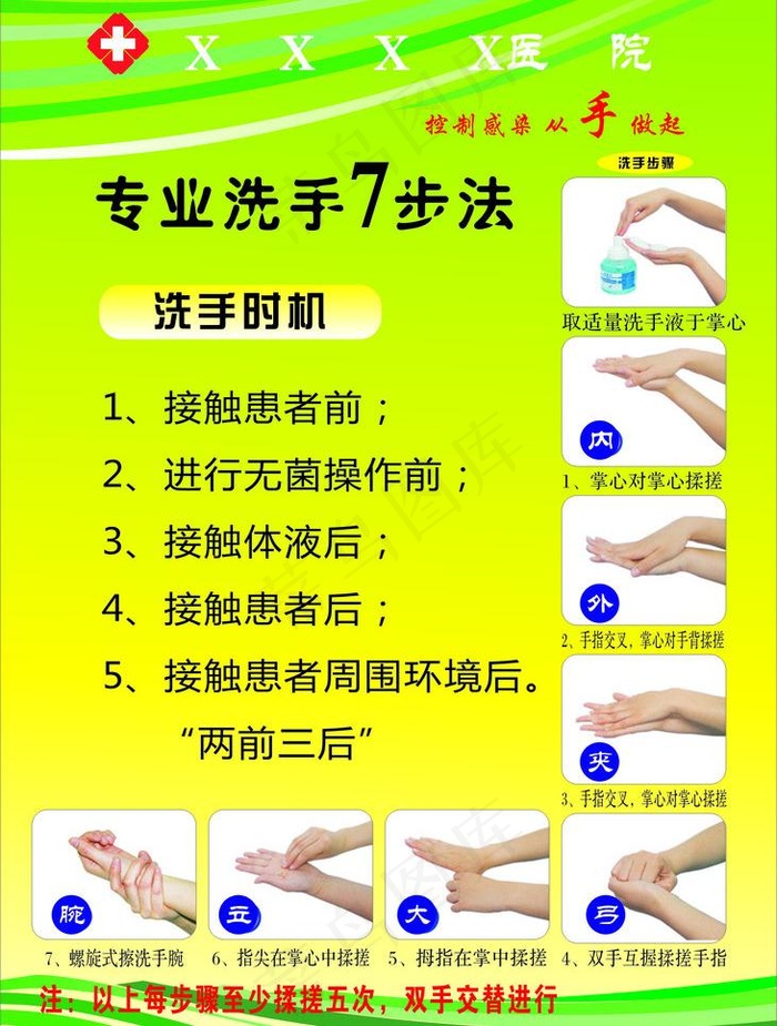 专业洗手图片cdr矢量模版下载