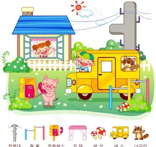 小猪打电话图片