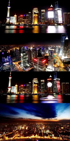 高清夜上海缩时摄影视频 高清夜上海缩时摄影视频