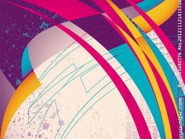 七彩创意图案背景矢量图图片ai矢量模版下载