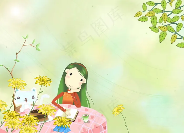 看書的妹妹