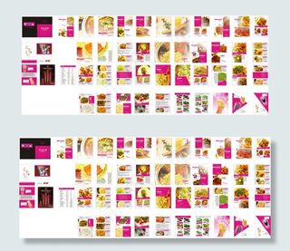 菜谱杂志设计矢量素材