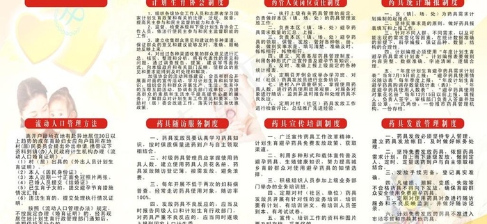 避孕制度图片cdr矢量模版下载