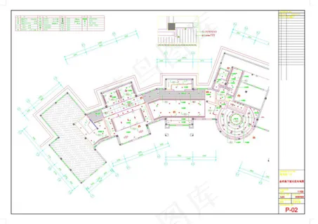 海岸会所cad图纸