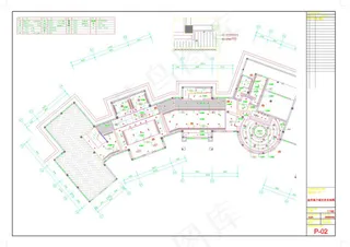海岸会所cad图纸