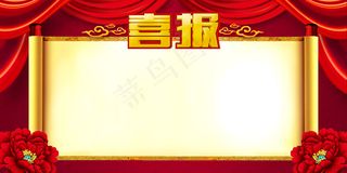 2017红色喜报海报设计