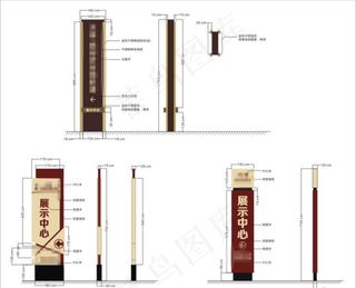 多用途多样化立地式导视牌设计