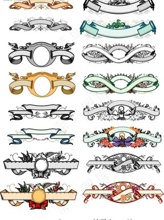 欧式花纹ai图片