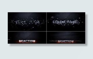 破碎金属文字特效AE片头模板下载