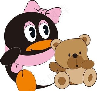 QQ宠物 可爱卡通矢量素材 ai格...