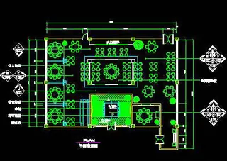 精品餐饮类空间实例、风味餐厅cad...
