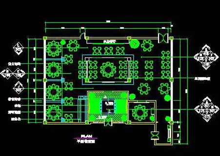 精品餐饮类空间实例、风味餐厅cad... 精品餐饮类空间实例、风味餐厅cad...