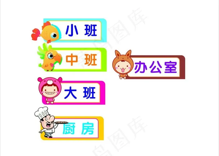 幼儿园班牌图片cdr矢量模版下载