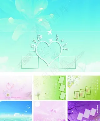 画册模版 海比天蓝图片