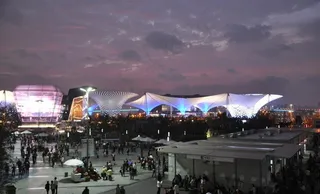 世博园世博轴夜景图片