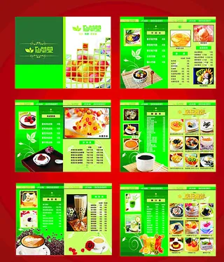 甜品店菜单图片