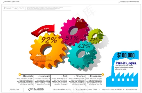 图45不同类型的矢量素材