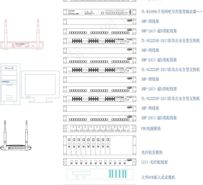 局域网设计素材图片ai矢量模版下载