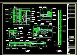 豪华酒家装修施工图纸、cad详图素...
