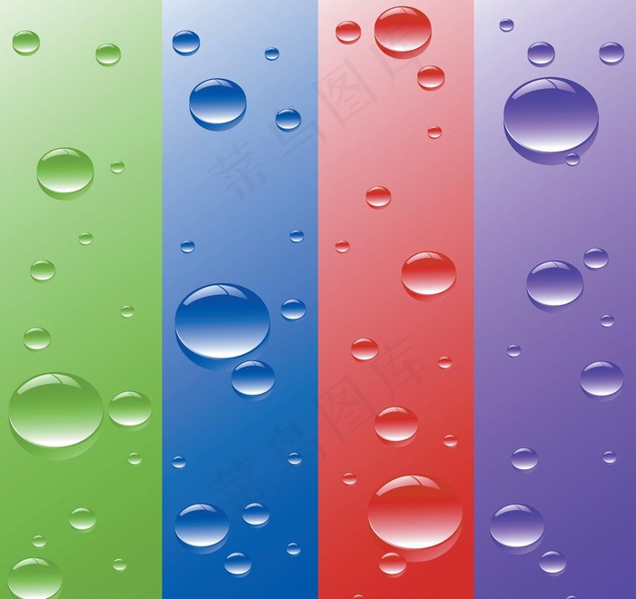 水滴矢量素材图片