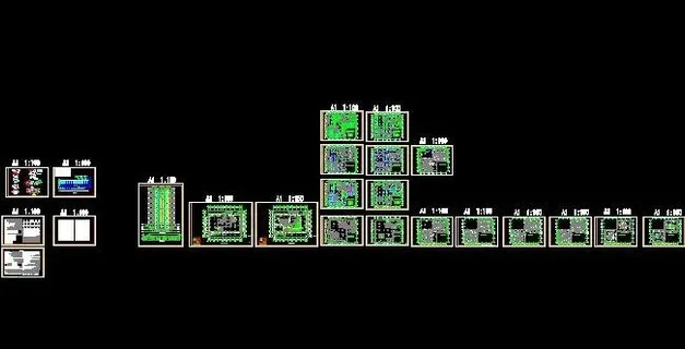 商住楼通风空调排烟全套图