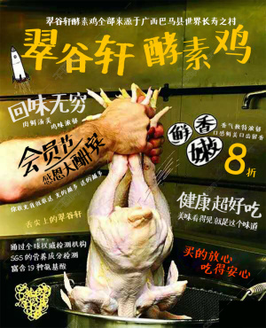 翠谷轩促销海报