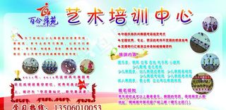 艺术培训中心展板