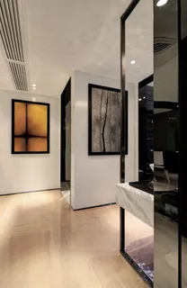 现代简约入户玄射灯*空调装修效果图