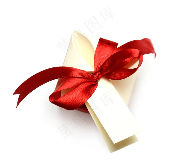 蝴蝶结丝带婚礼贺卡图片