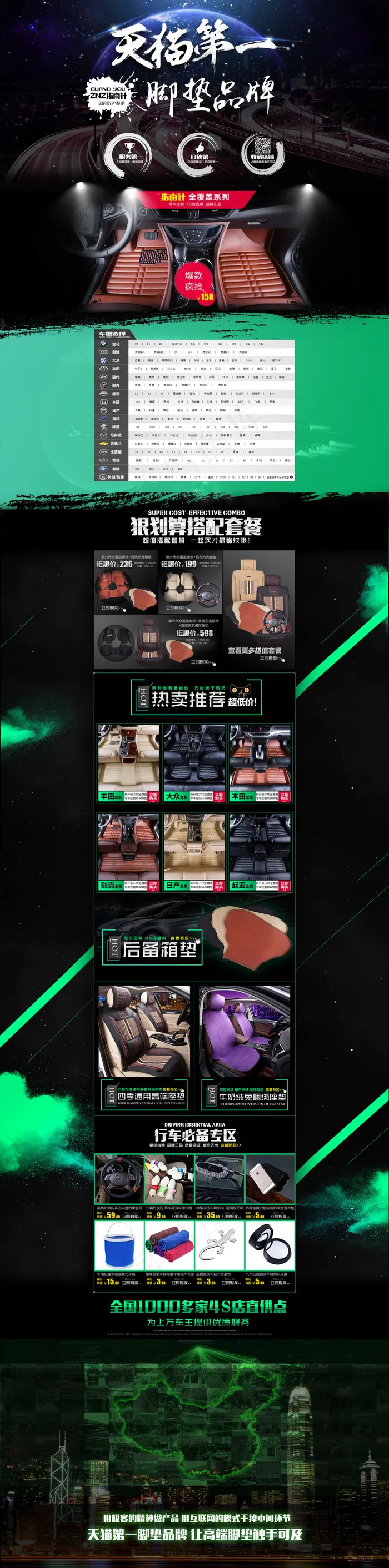 淘宝品牌汽车配件首页海报psd模版下载