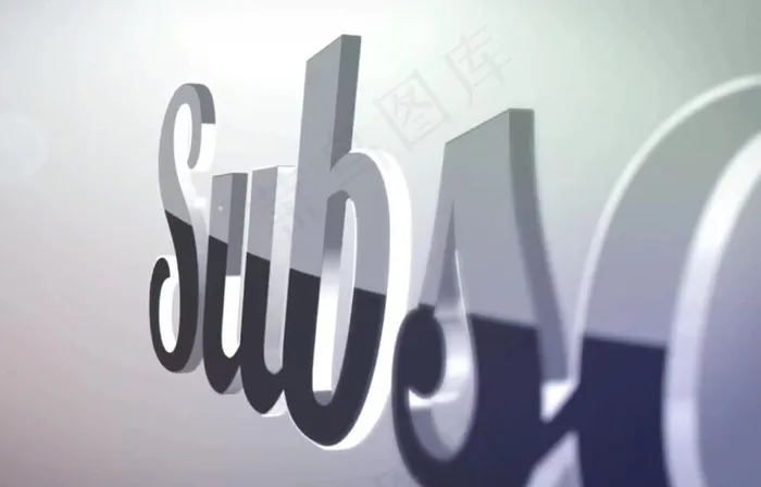 光斑背景立体质感logo标志演绎A...